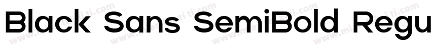 Black Sans SemiBold Regular字体转换